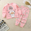 Pink Baa Baa Sheep Shirt & Trouser 2 Pc Set NS6046D